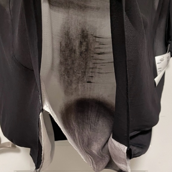 Lola & Sophie Sheer Overlay Black Boxy‎ Top Lagencore Artsy Minimalist NWT Small - Picture 3 of 14